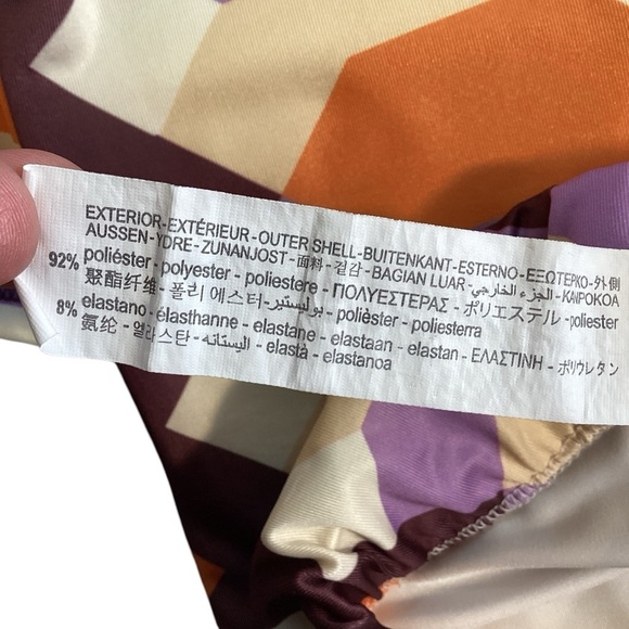 ZARA Stretchy Geometric Pull On Biker Shorts Medium - Picture 8 of 9